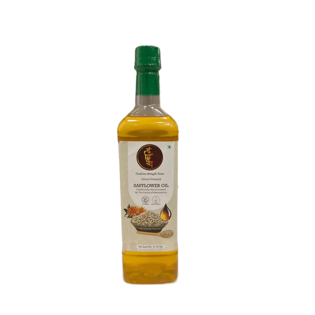 Wood-Pressed Safflower Oil – Heart-Friendly Cooking Essential - Indriya Oils
