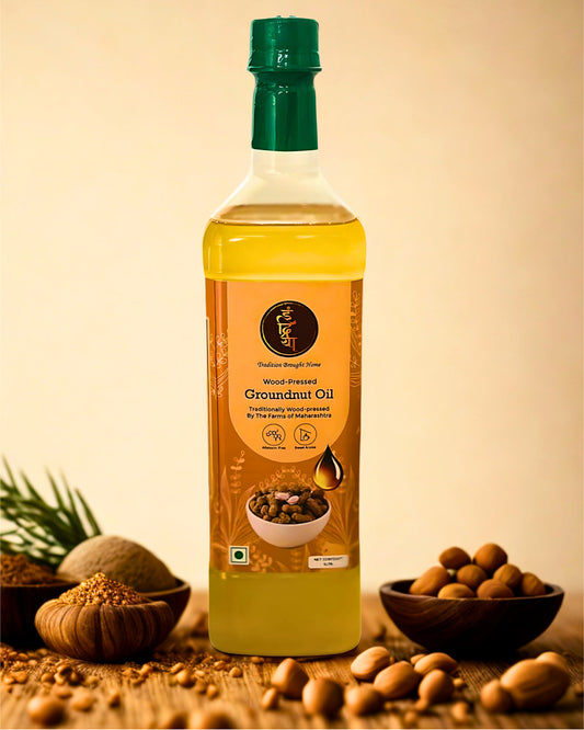 Organic Cold Pressed Groundnut Oil - Unrefined Benefits, Kachi Ghani Process