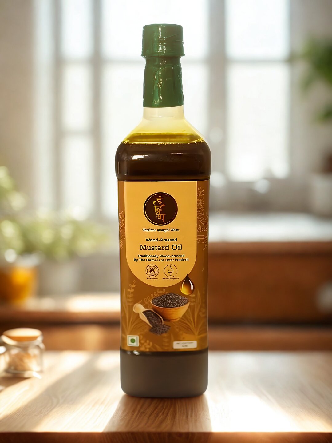 Indriya Wood-Pressed Mustard Oil for Healthy Cooking and Authentic Flavor